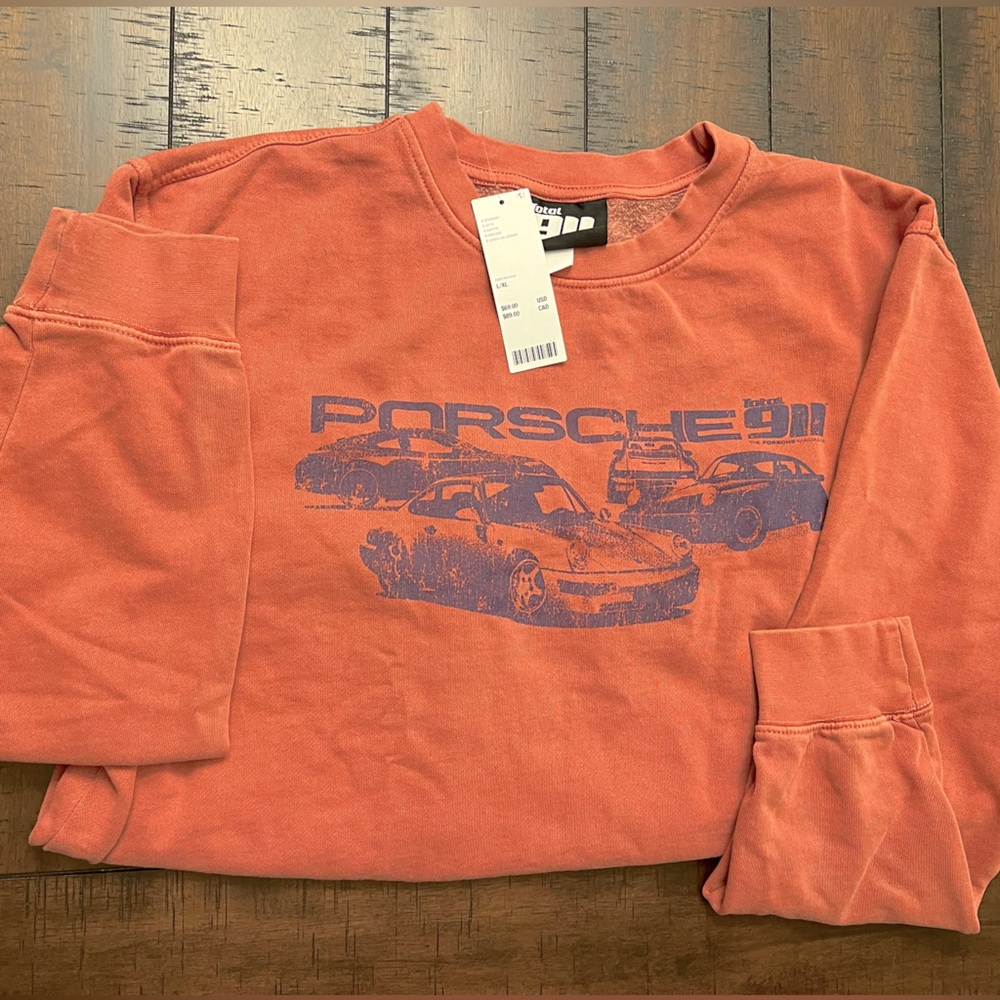 UNISEX Porsche Pullover Sweatshirt Red Size L/XL